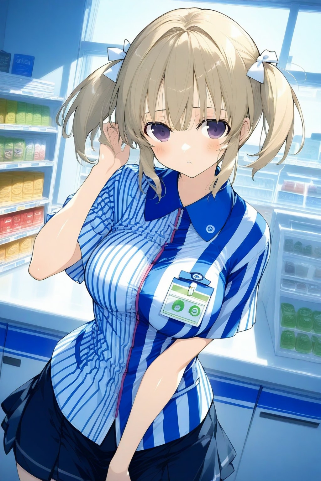 おっぱいを見せてくれるコンビニ店員、華風流ちゃん編❤️