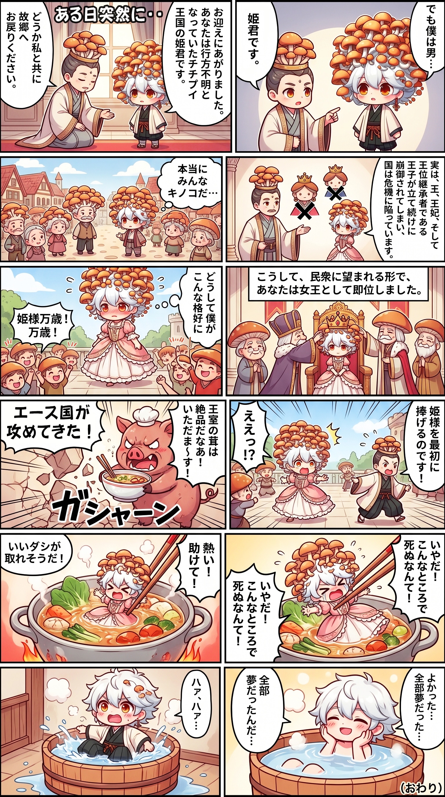 キノコの国の・・
