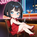 ちび過ぎる美女とバーカウンター 3枚目