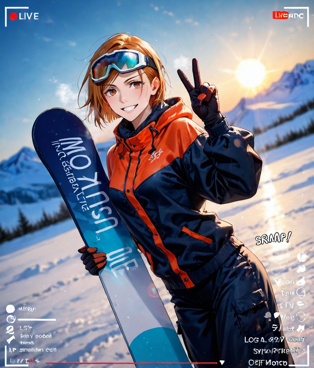 あったかもしれない未来(修学旅行でスノーボード) 釘崎野薔薇 007