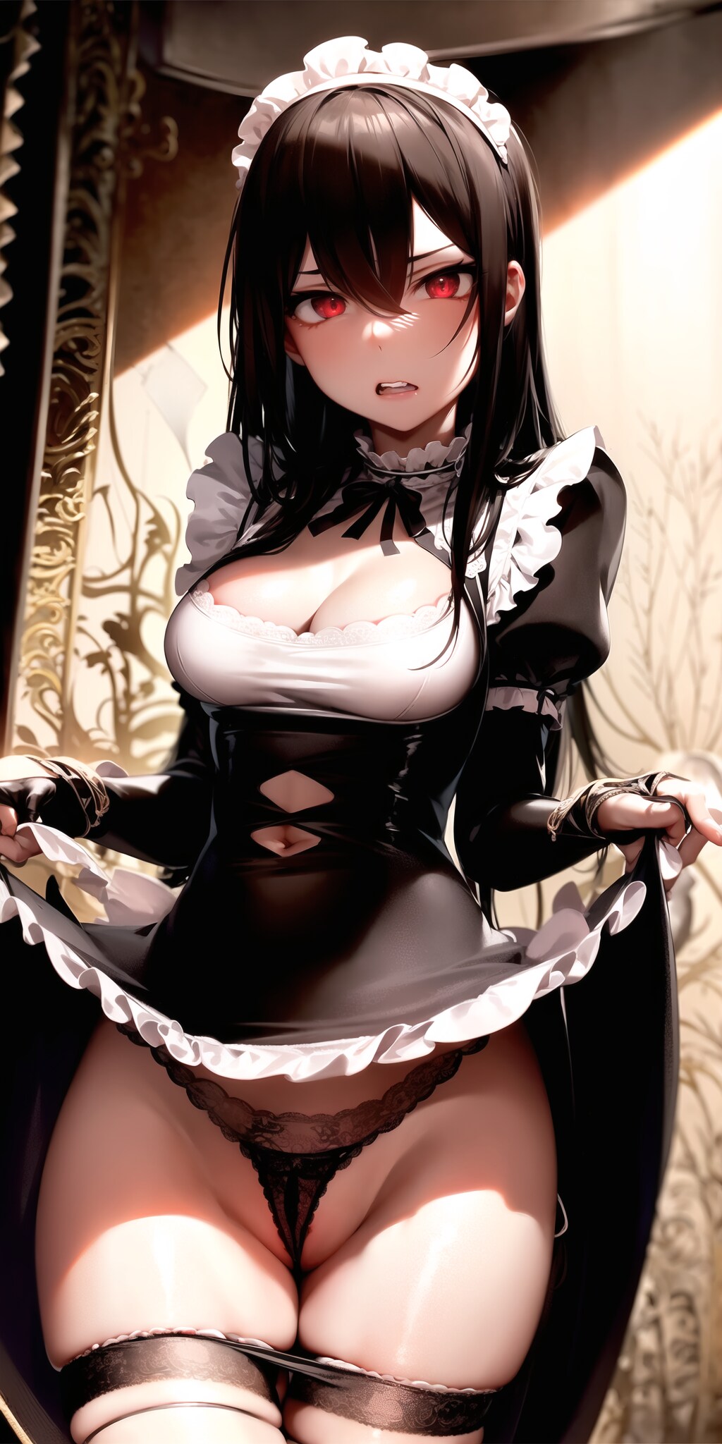 下からパンツ