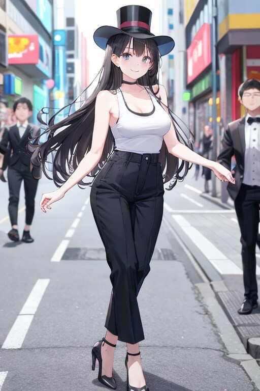 かっこかわいいダンサー白鳥英美梨　銀座を歩く