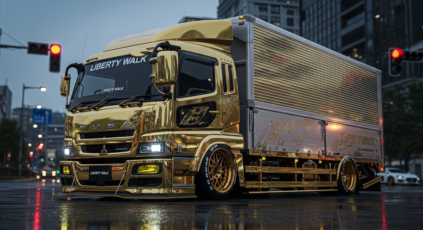 ゴールドリバティーウォーク三菱ふそうトラック | の人気AIイラスト・グラビア