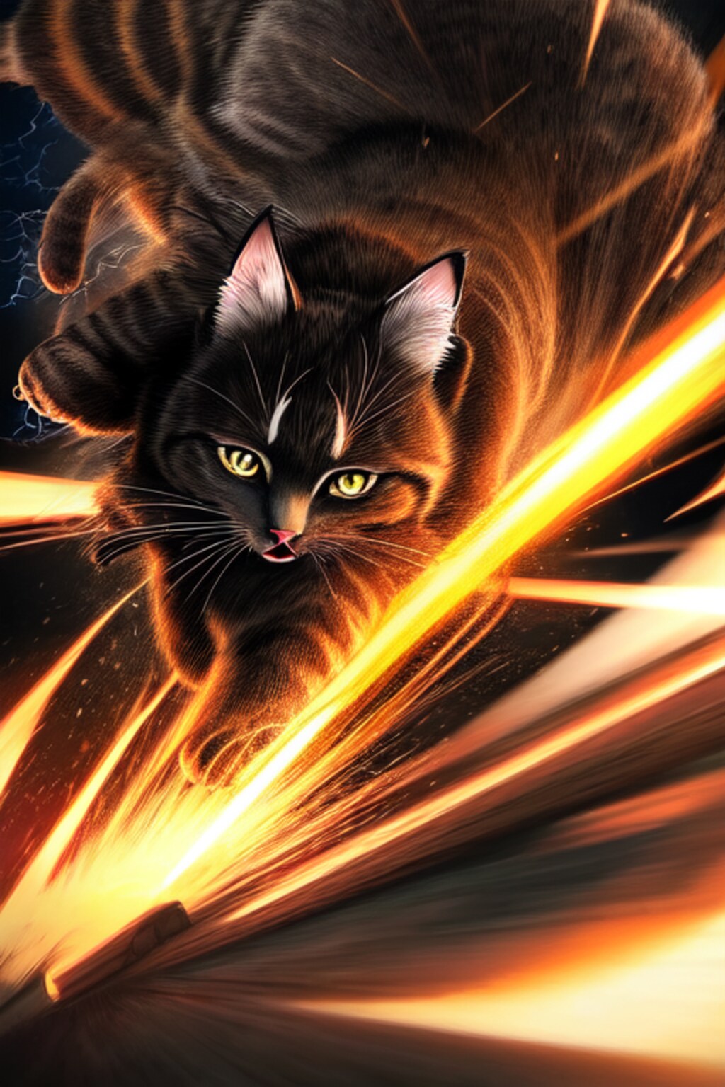 エネルギッシュな猫たち