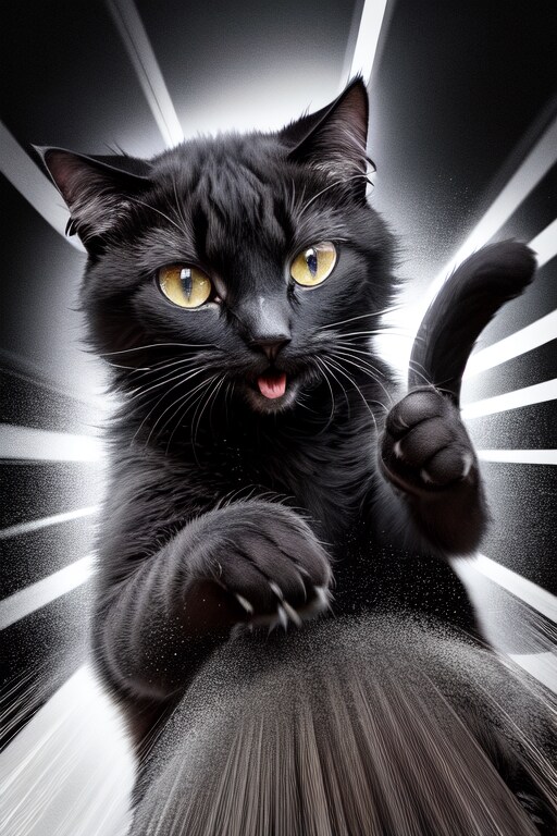 エネルギッシュな猫たち