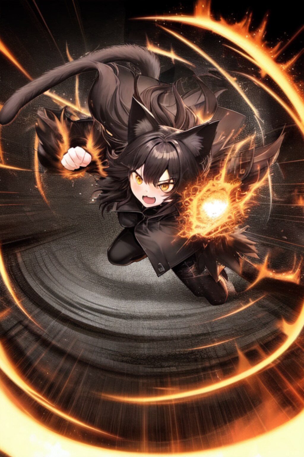 エネルギッシュな猫たち