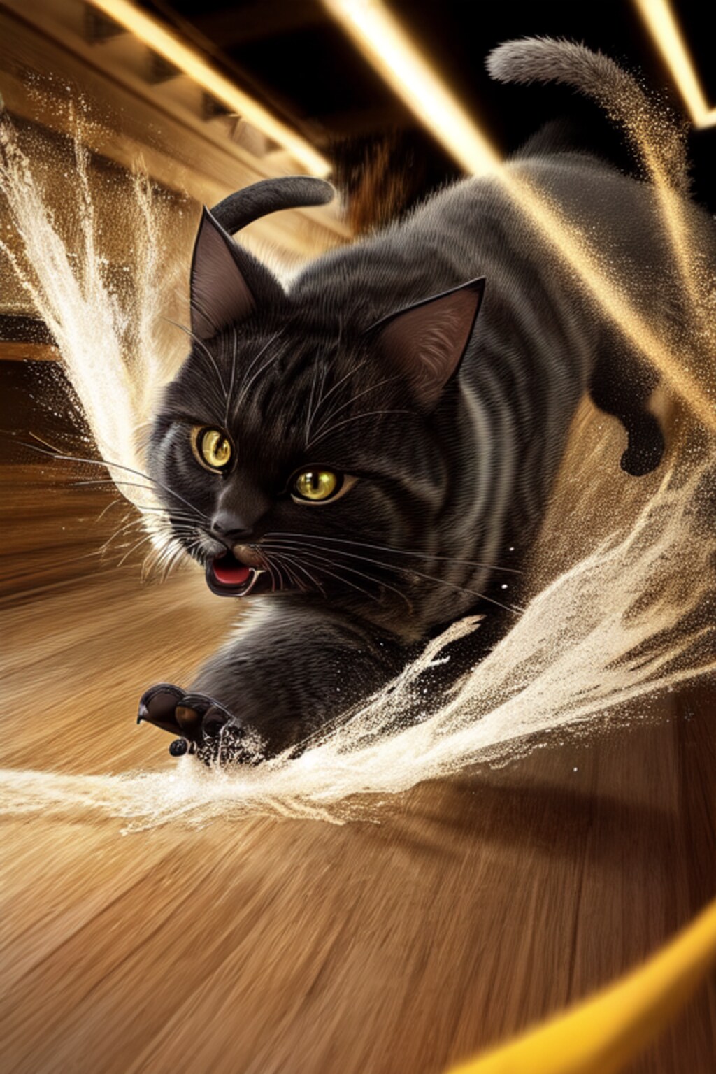 エネルギッシュな猫たち
