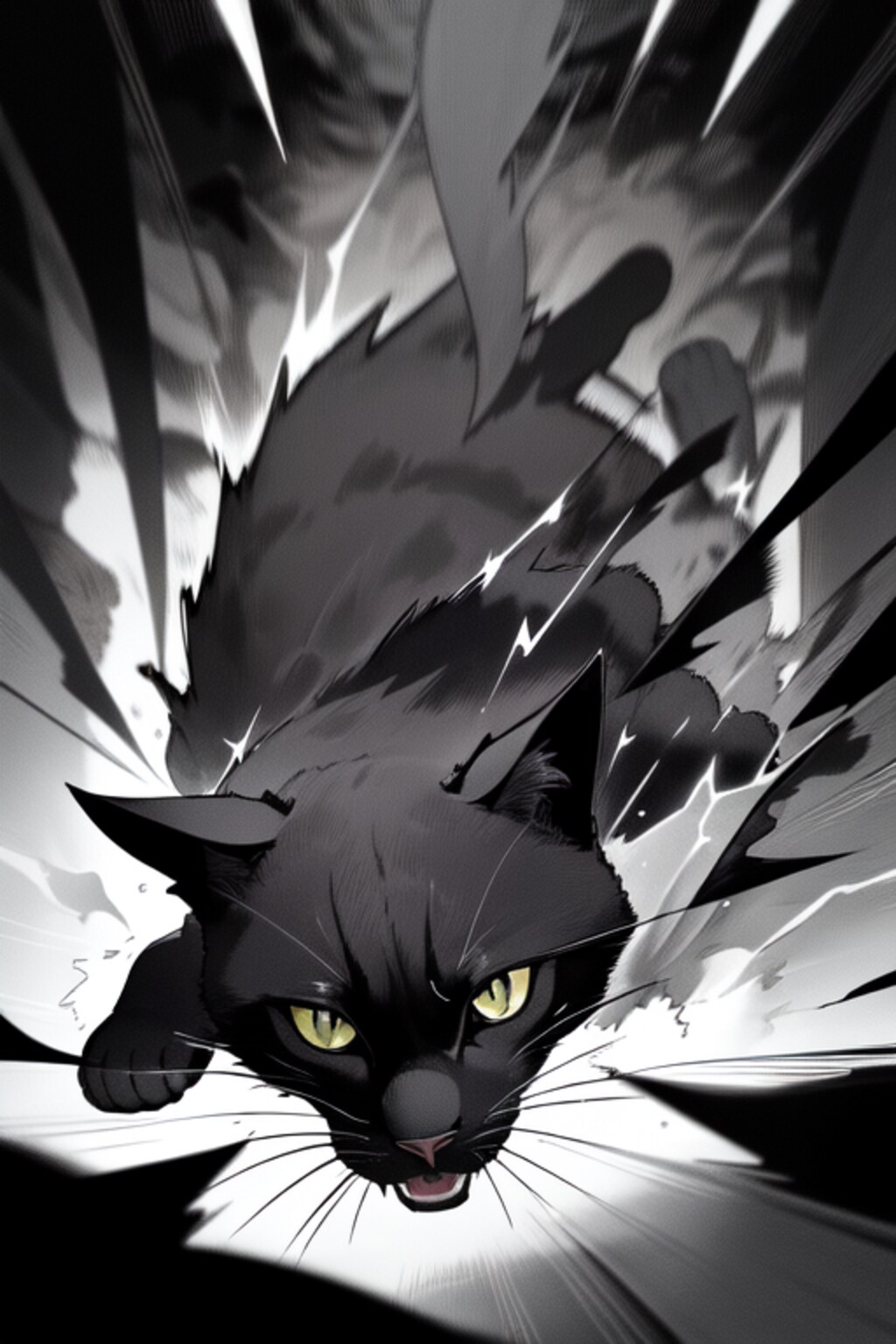 エネルギッシュな猫たち