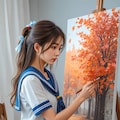 紅葉を描く君 3枚目
