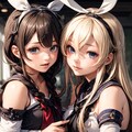 時雨と島風（Latent Couple実験） 2枚目