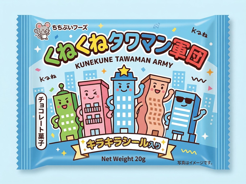 くねくねタワマン軍チョコ