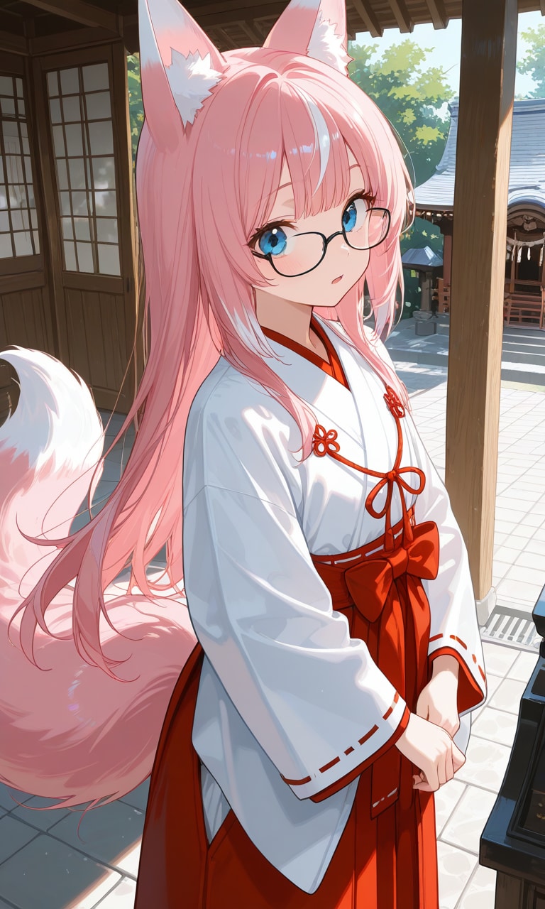 眼鏡をかけた桜火様(-⊡ω⊡)ゞｸｲｯ