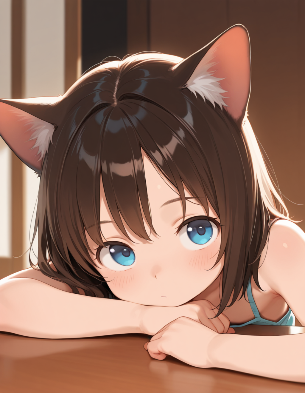 じーっ