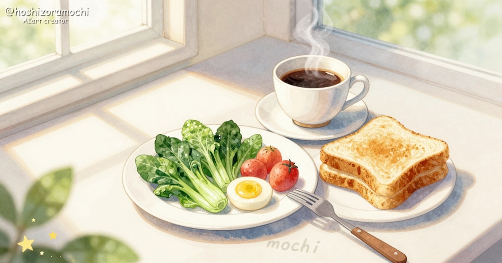 窓辺の朝ごはん、最高すぎる✨