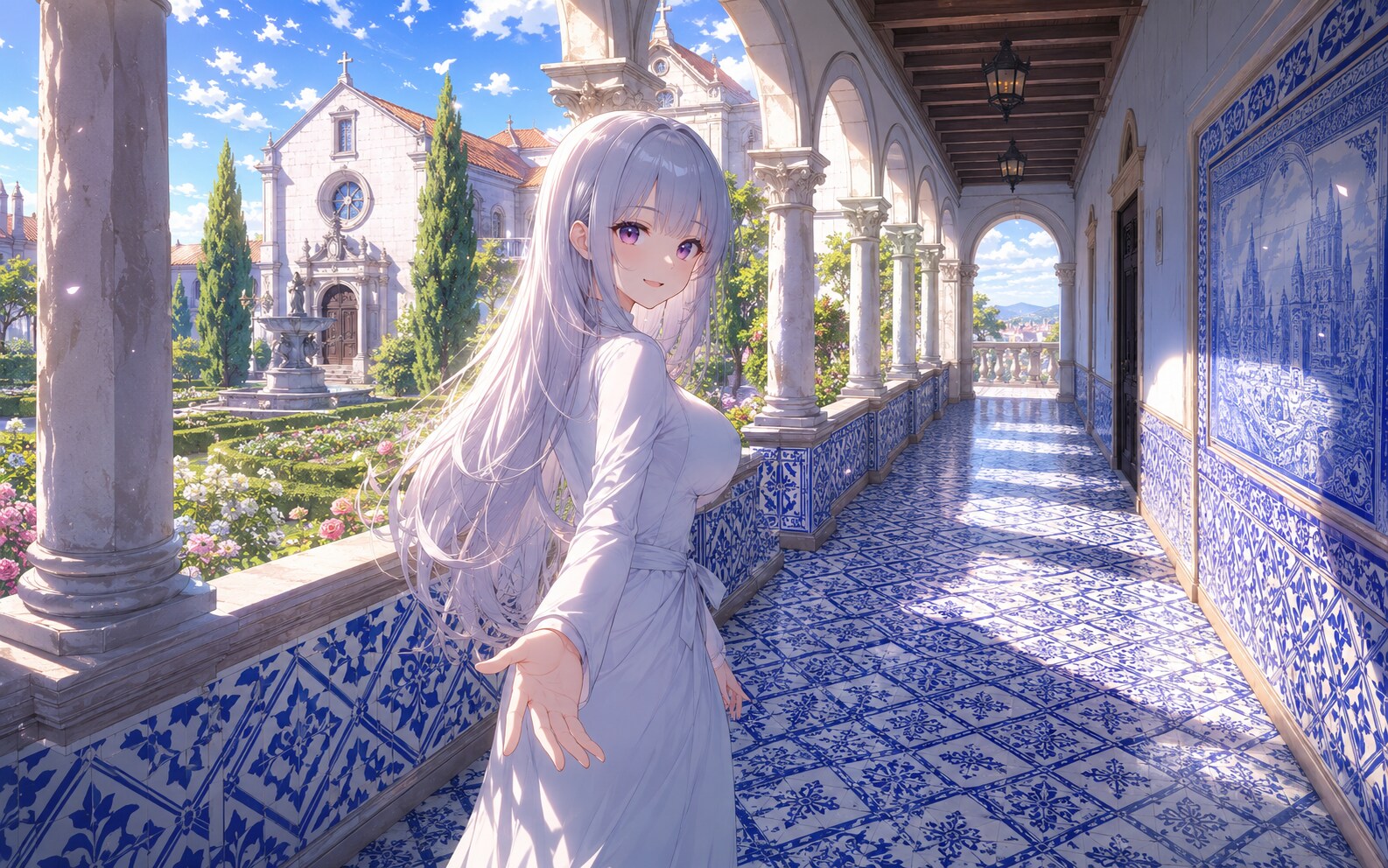 青の回廊 | の人気AIイラスト・グラビア