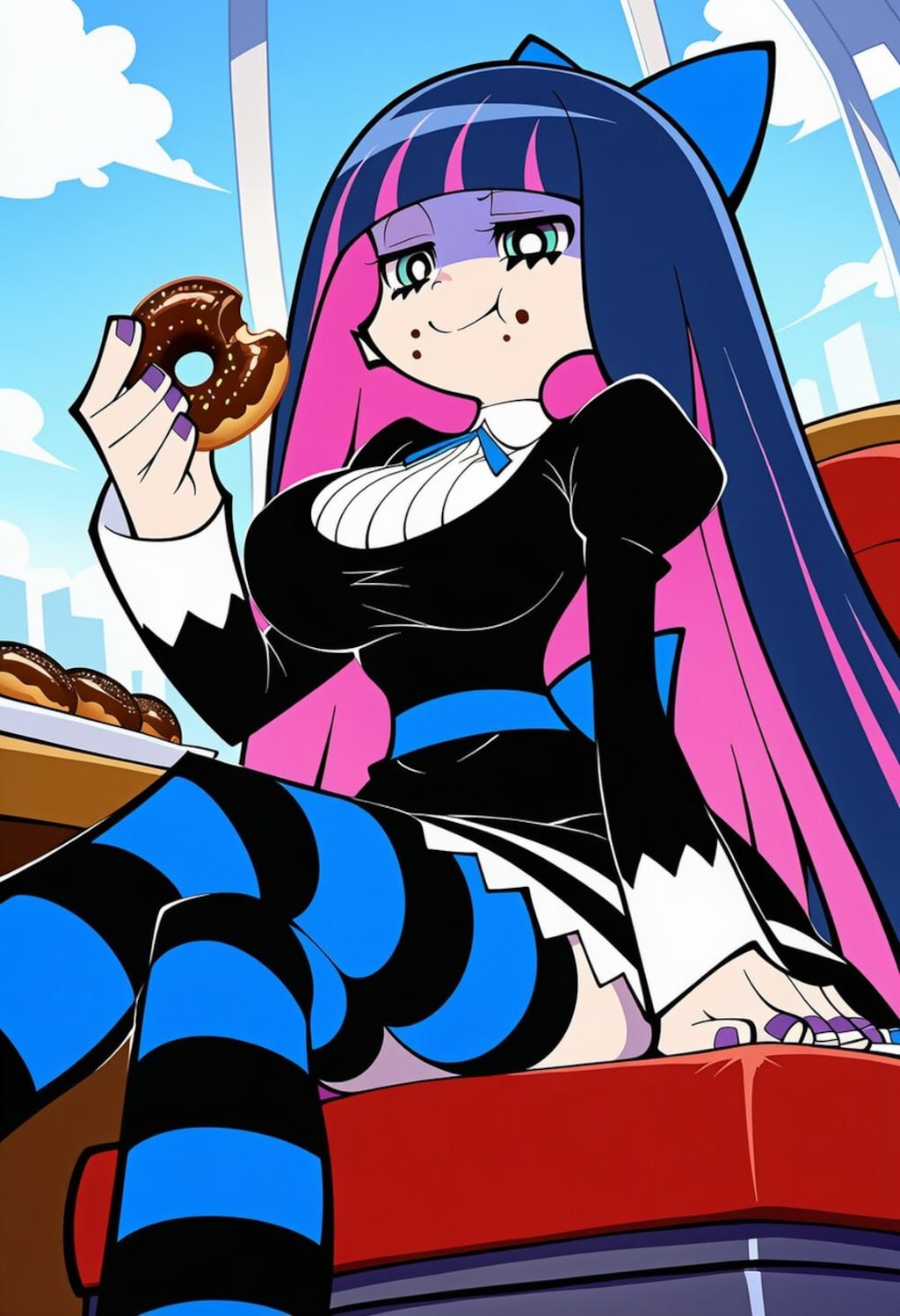 インナーカラーヘアドレスコスプレ人妻天使