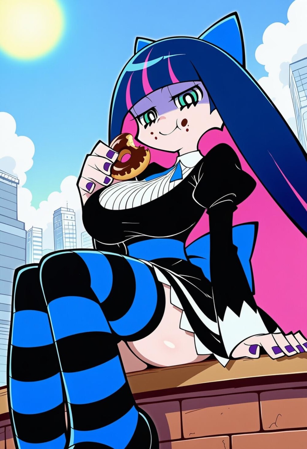 インナーカラーヘアドレスコスプレ人妻天使