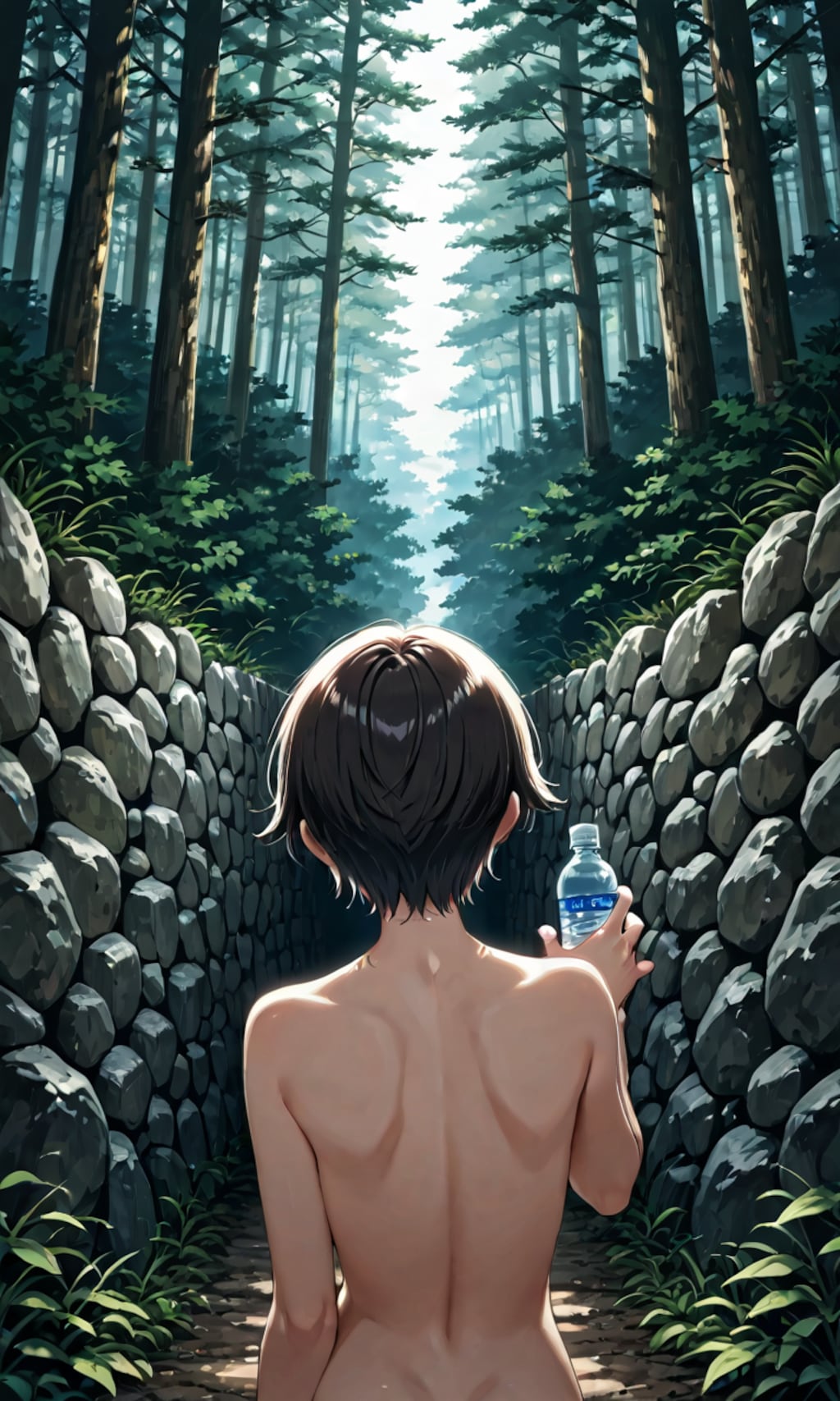 メグさんの前向き全裸旅6