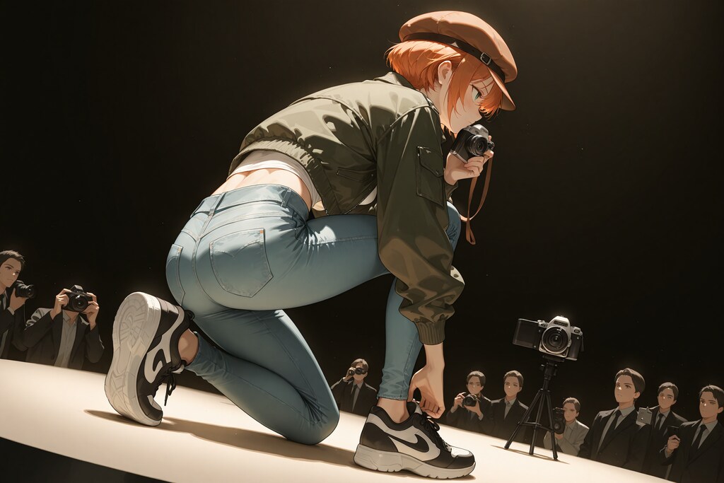 ファッションショーの写真撮影