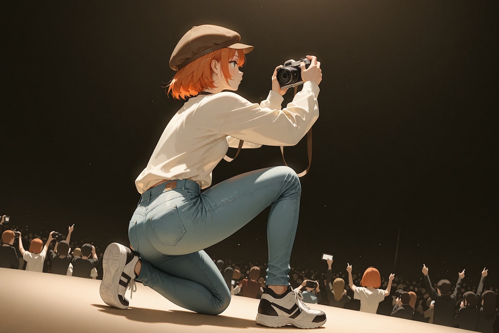 ファッションショーの写真撮影