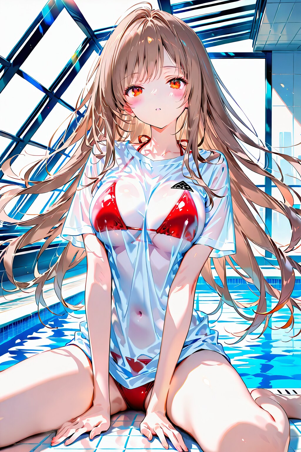 例のプールで③