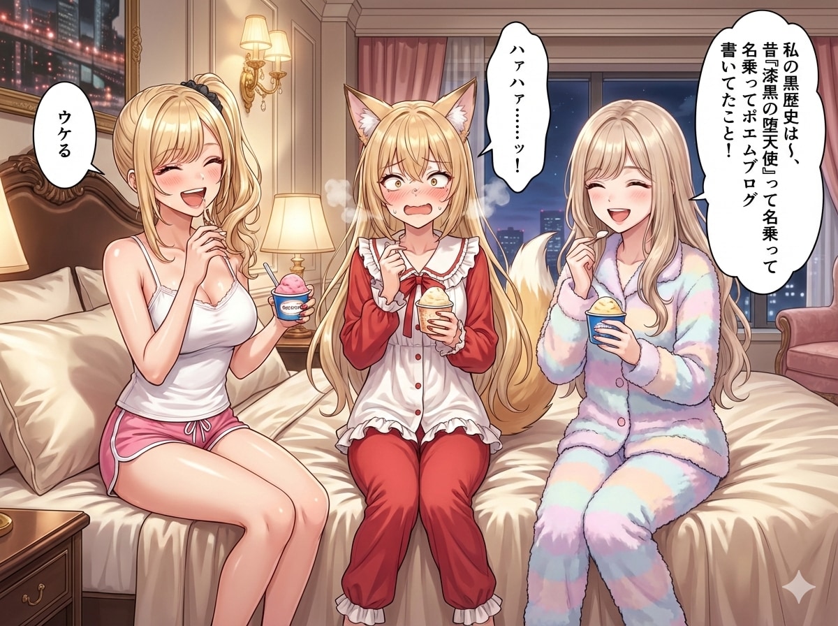 お泊まり女子会 | の人気AIイラスト・グラビア