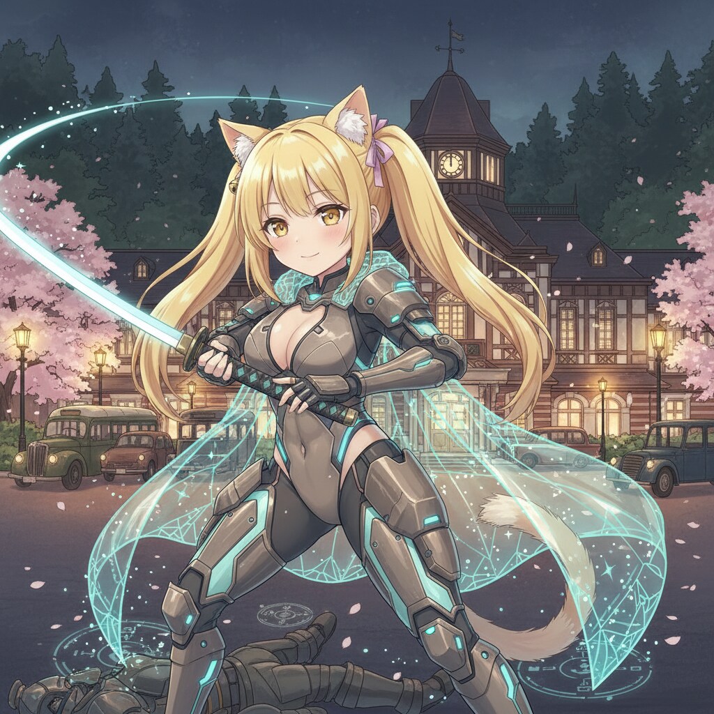 金ツイにゃん。戦う