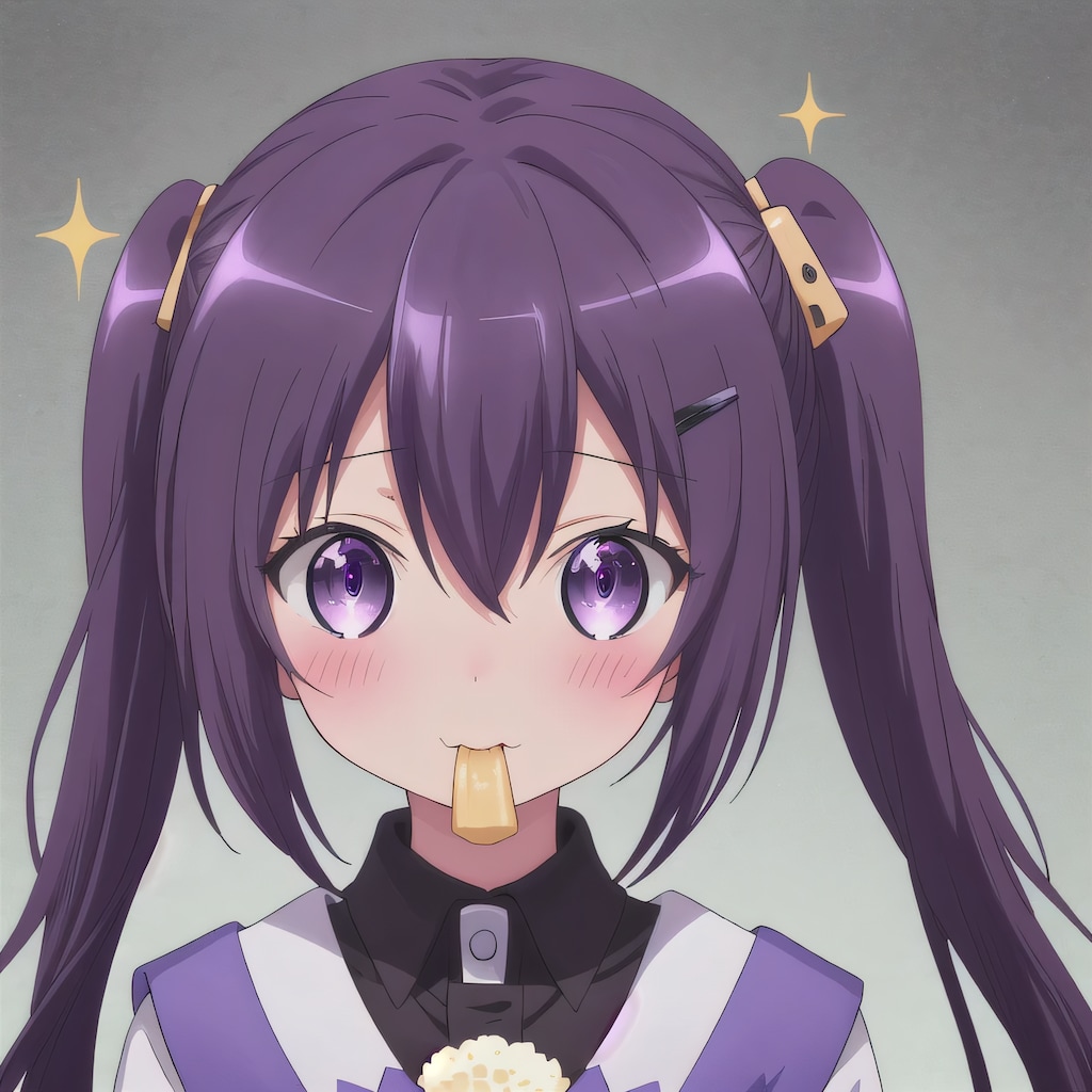 紫髪ロングのミニキャラ５