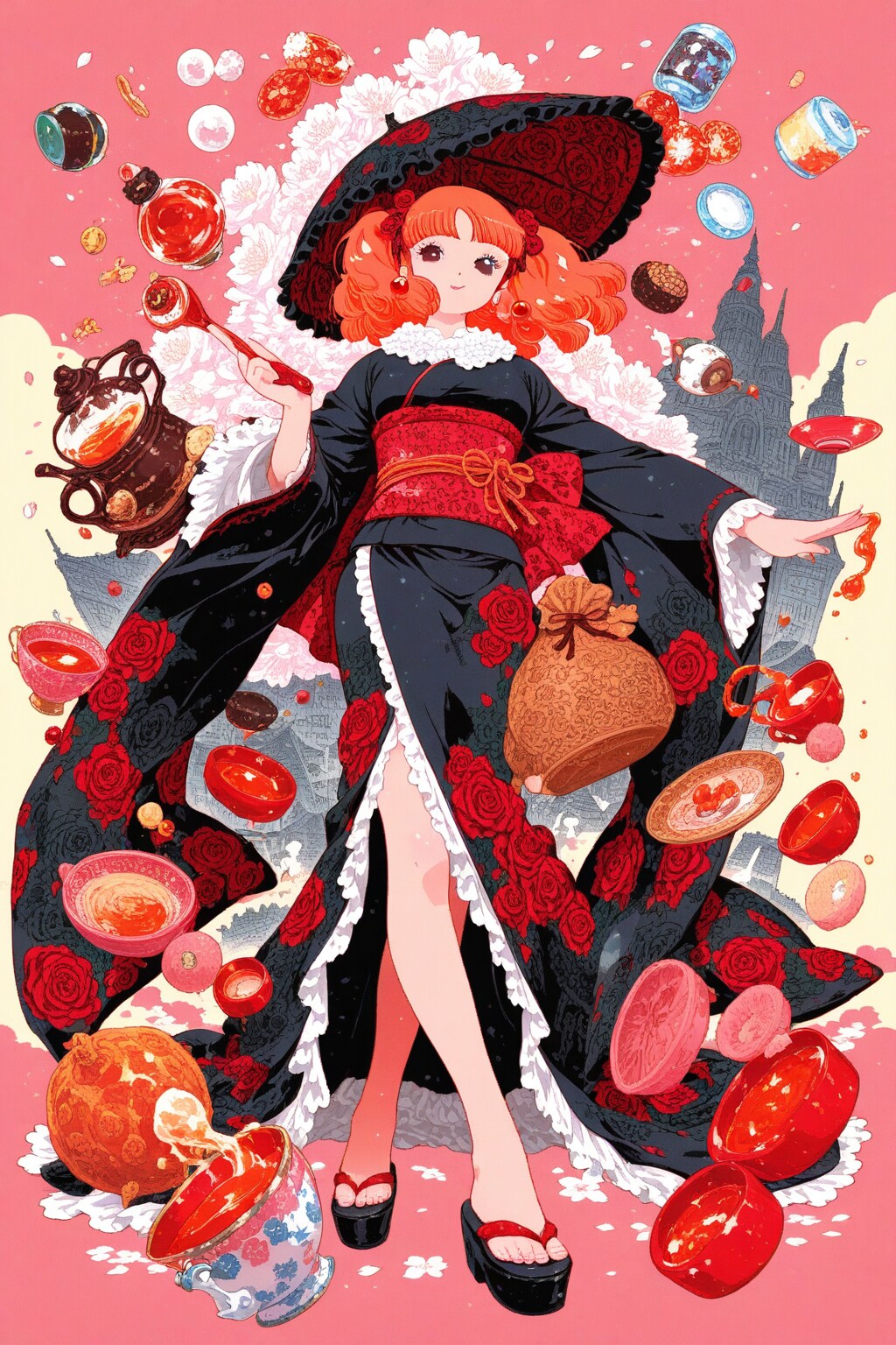 着物ロリータ 26歳女性 | の人気AIイラスト・グラビア