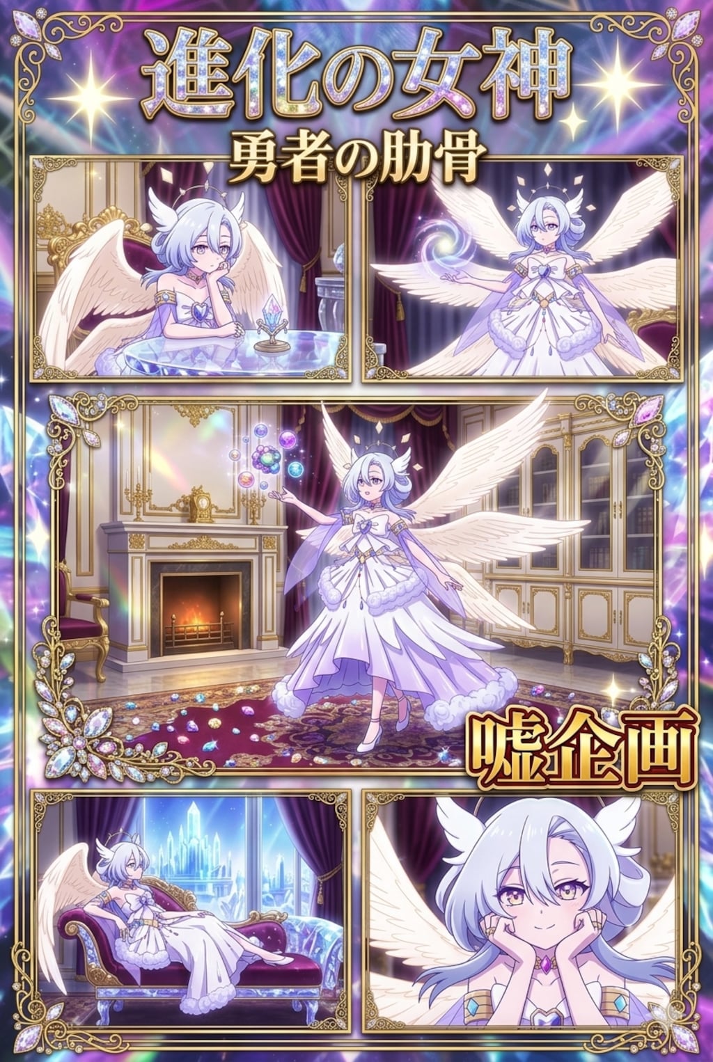 勇者の肋骨　進化の女神　コラージュ
