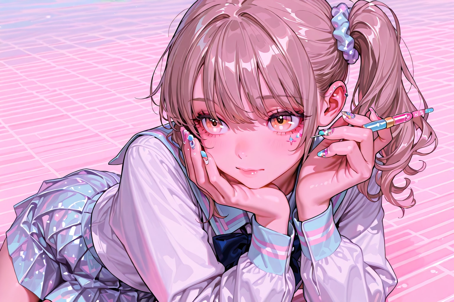 パステルカラーのネイル | の人気AIイラスト・グラビア