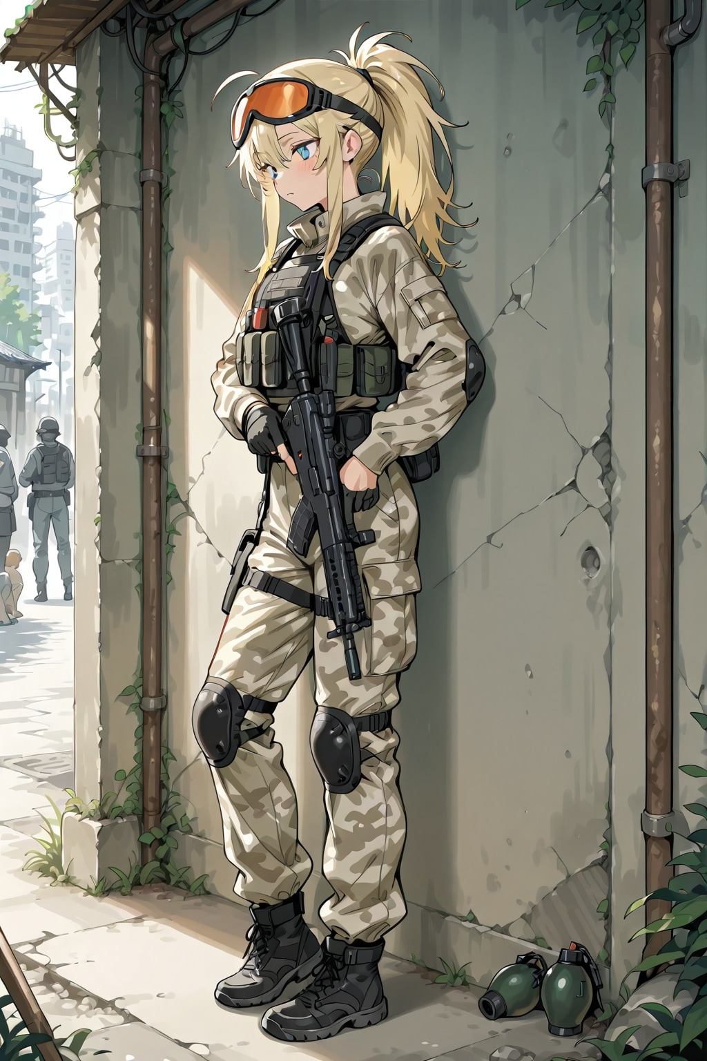 女兵士(グレネードランチャー・失敗)