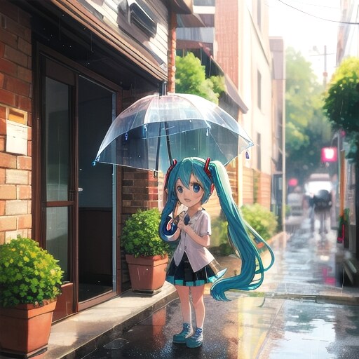 あさがおとちびミクさん　その３