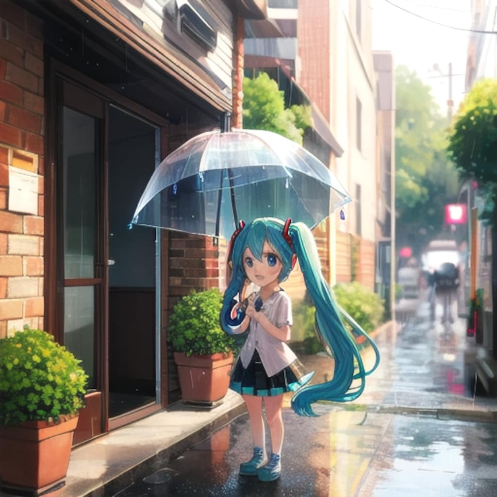 あさがおとちびミクさん　その３