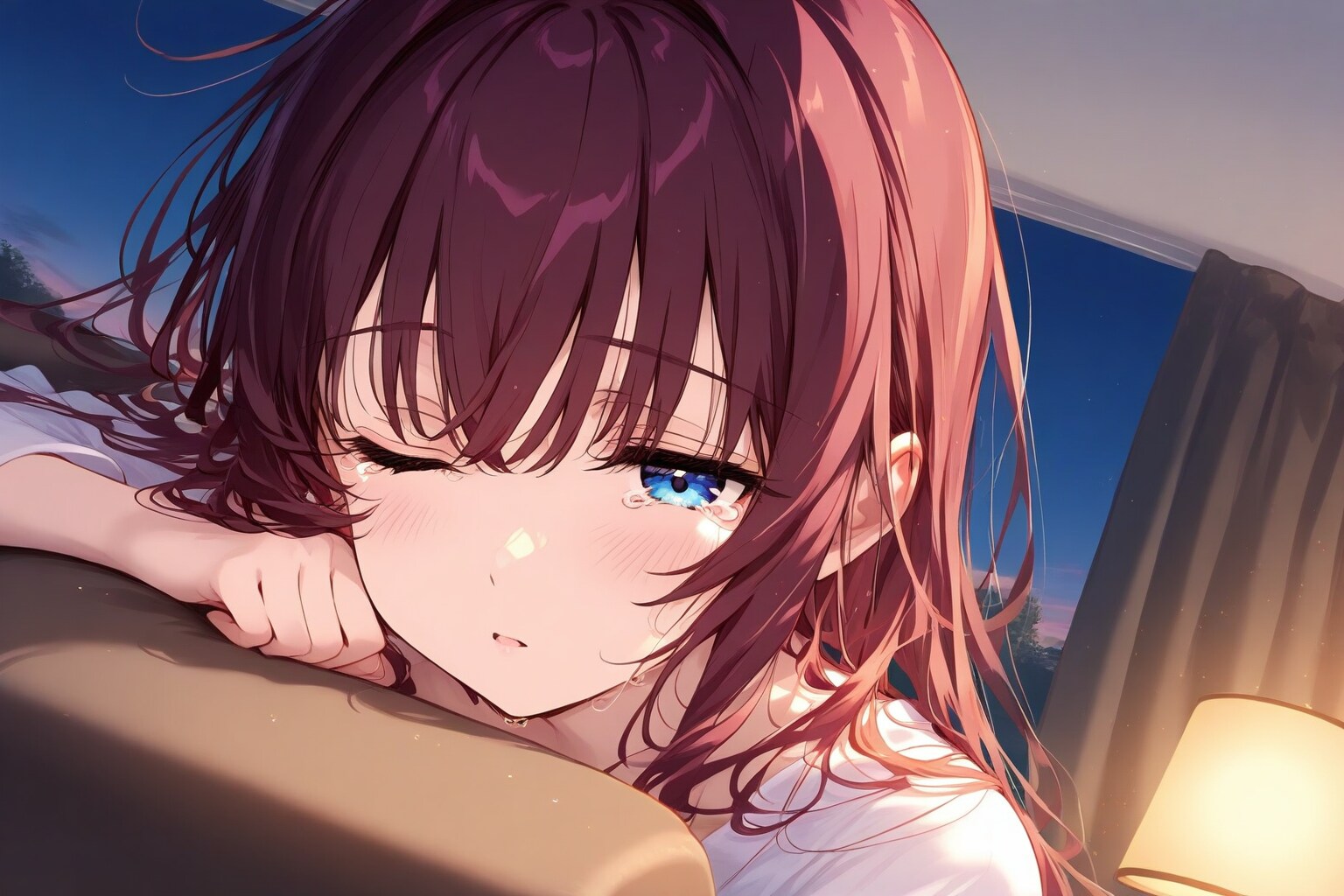 あれ、寝てた、、なんかすっごい懐かしい夢をみてた気がする | の人気AIイラスト・グラビア