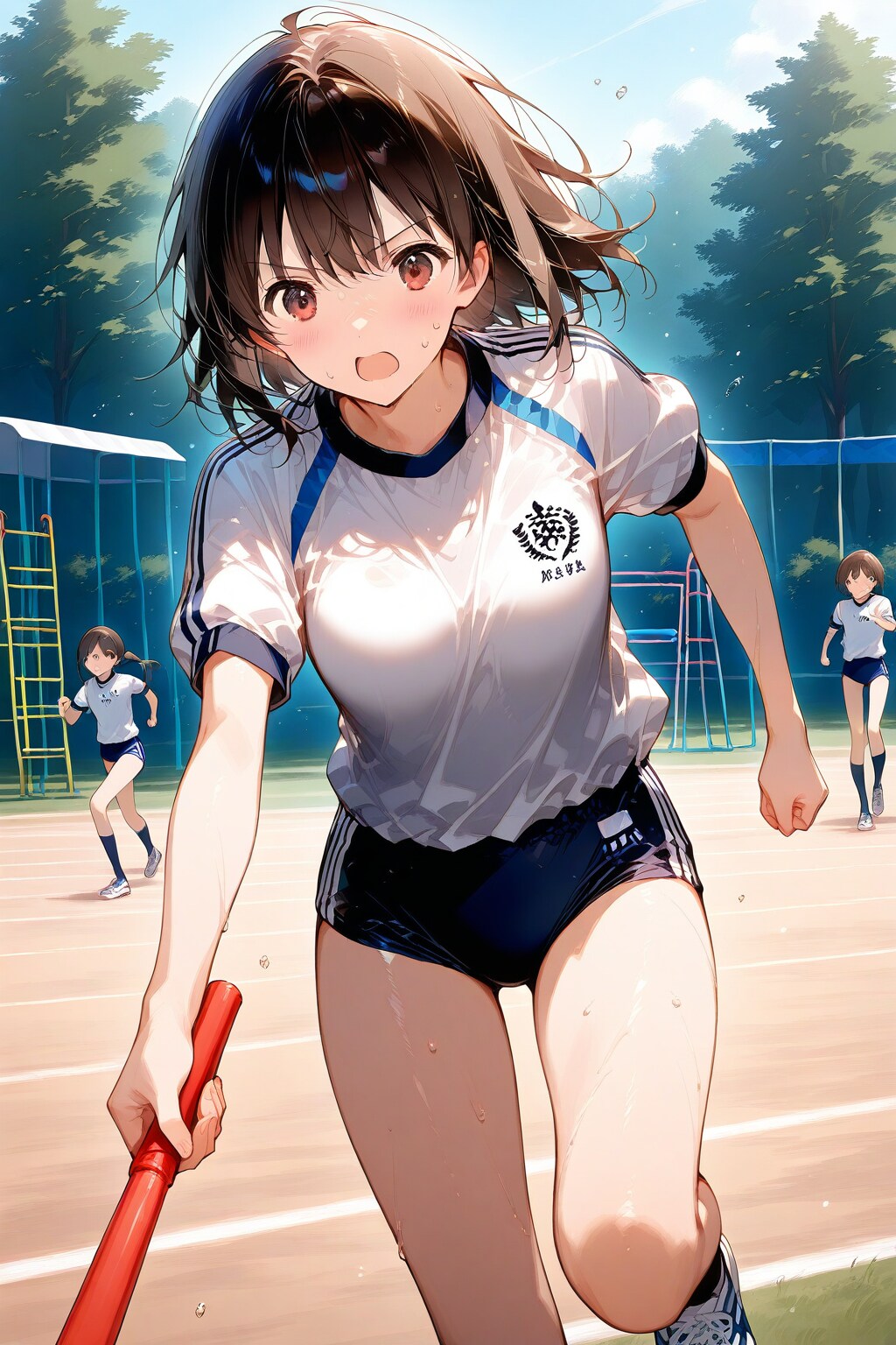 初夏の体育祭のリレーの練習🏃‍♀️