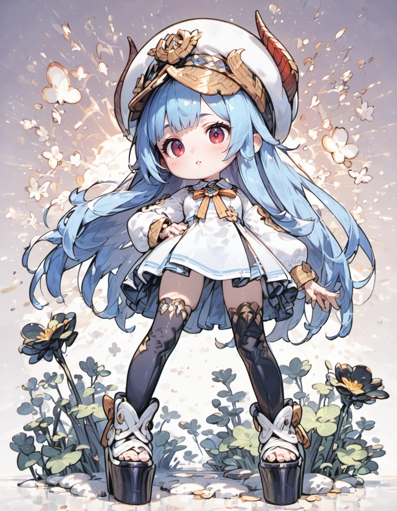 Blossoms Under a Pale Crown