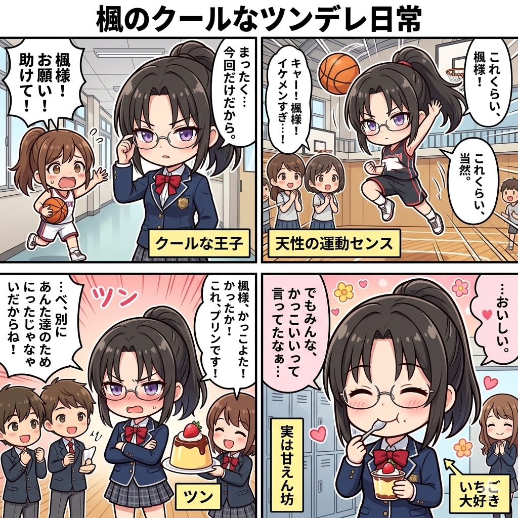 【四コマ漫画】楓ちゃんの日常
