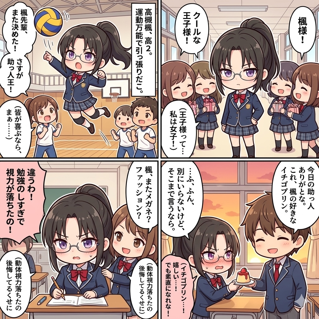 【四コマ漫画】楓ちゃんの日常