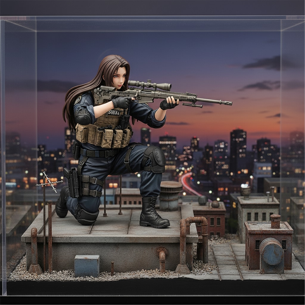 ＳＷＡＴのフィギュアを飾る