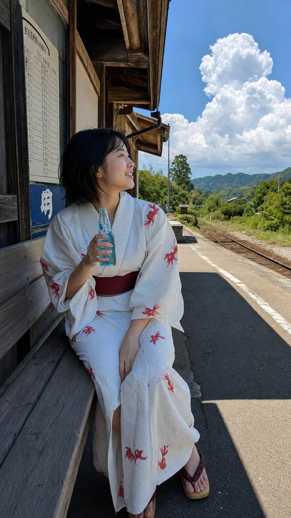 Summer Waiting at the Old Station