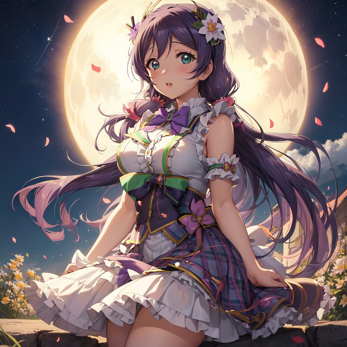 月夜の
