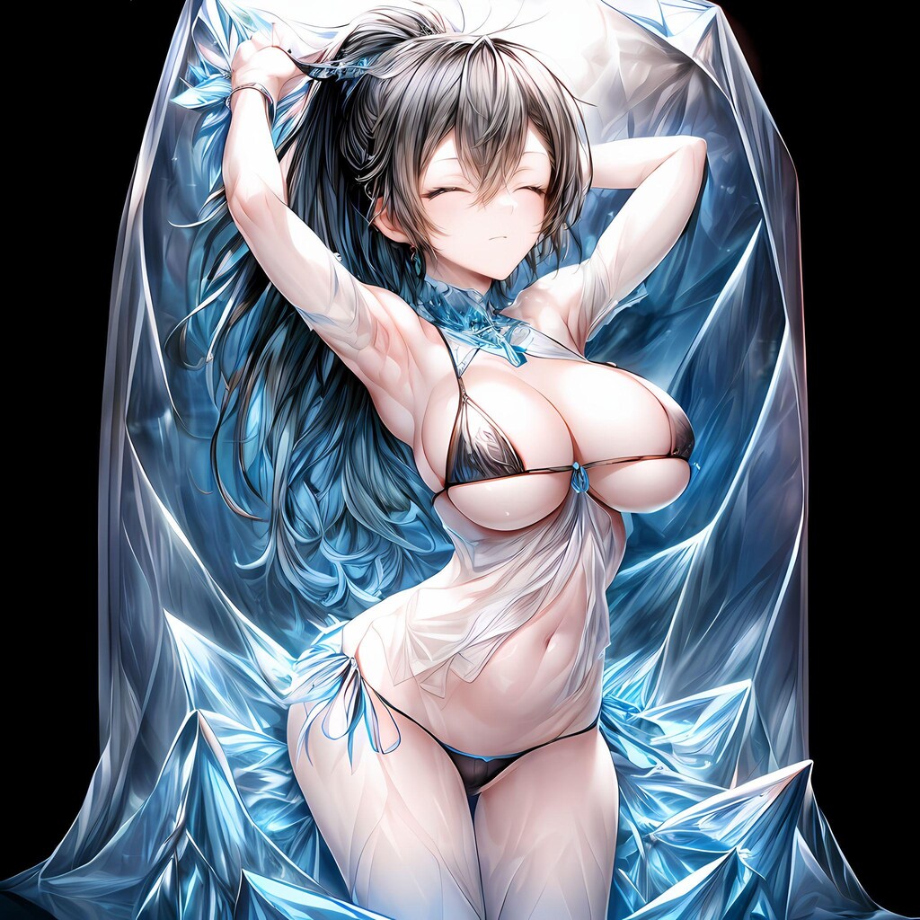 夏休みは氷漬けに限ります!! byアクション対魔忍「ふうま時子」