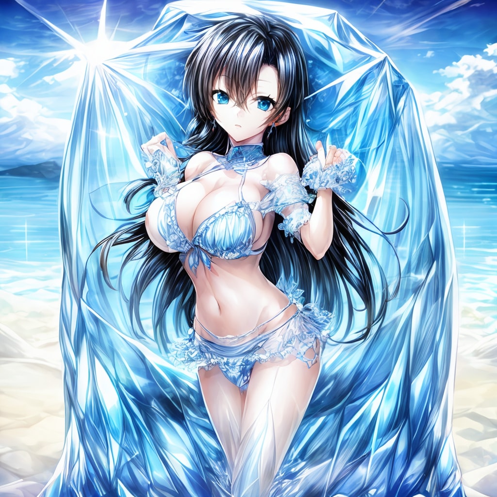 夏休みは氷漬けに限ります!! byアクション対魔忍「ふうま時子」