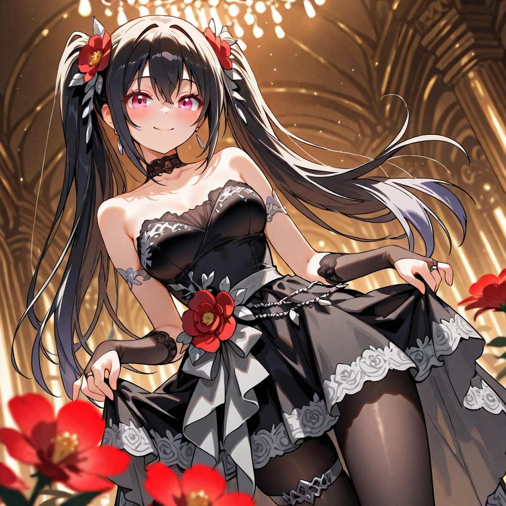 黒薔薇のドレス