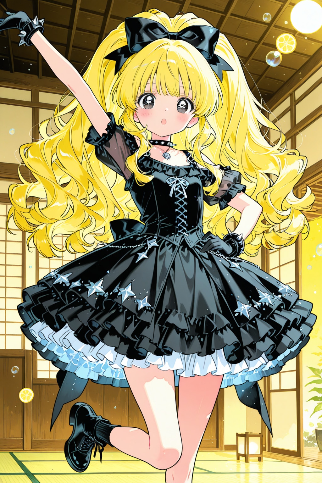 温泉ヘヴィメタダンス特訓中