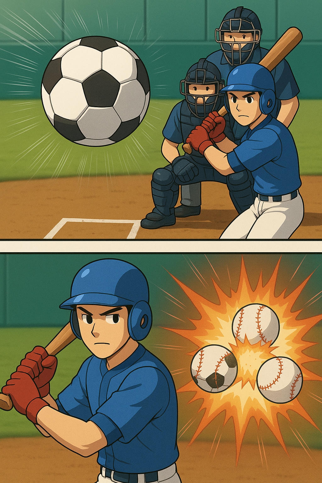 スポーツ漫画風　くにへかえるんだな