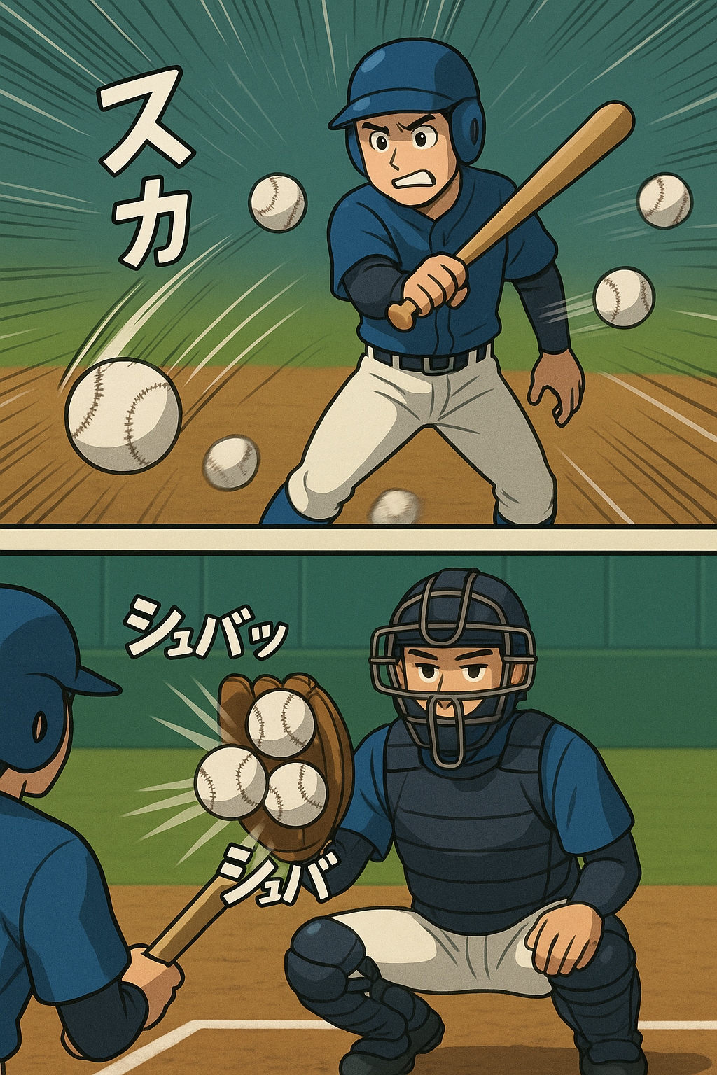 スポーツ漫画風　くにへかえるんだな