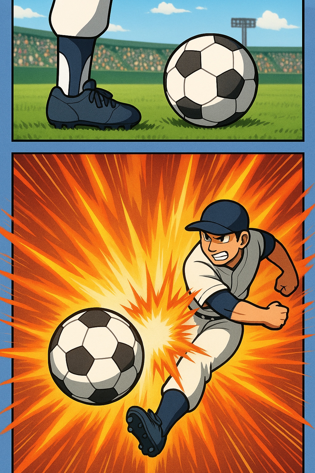 スポーツ漫画風　くにへかえるんだな