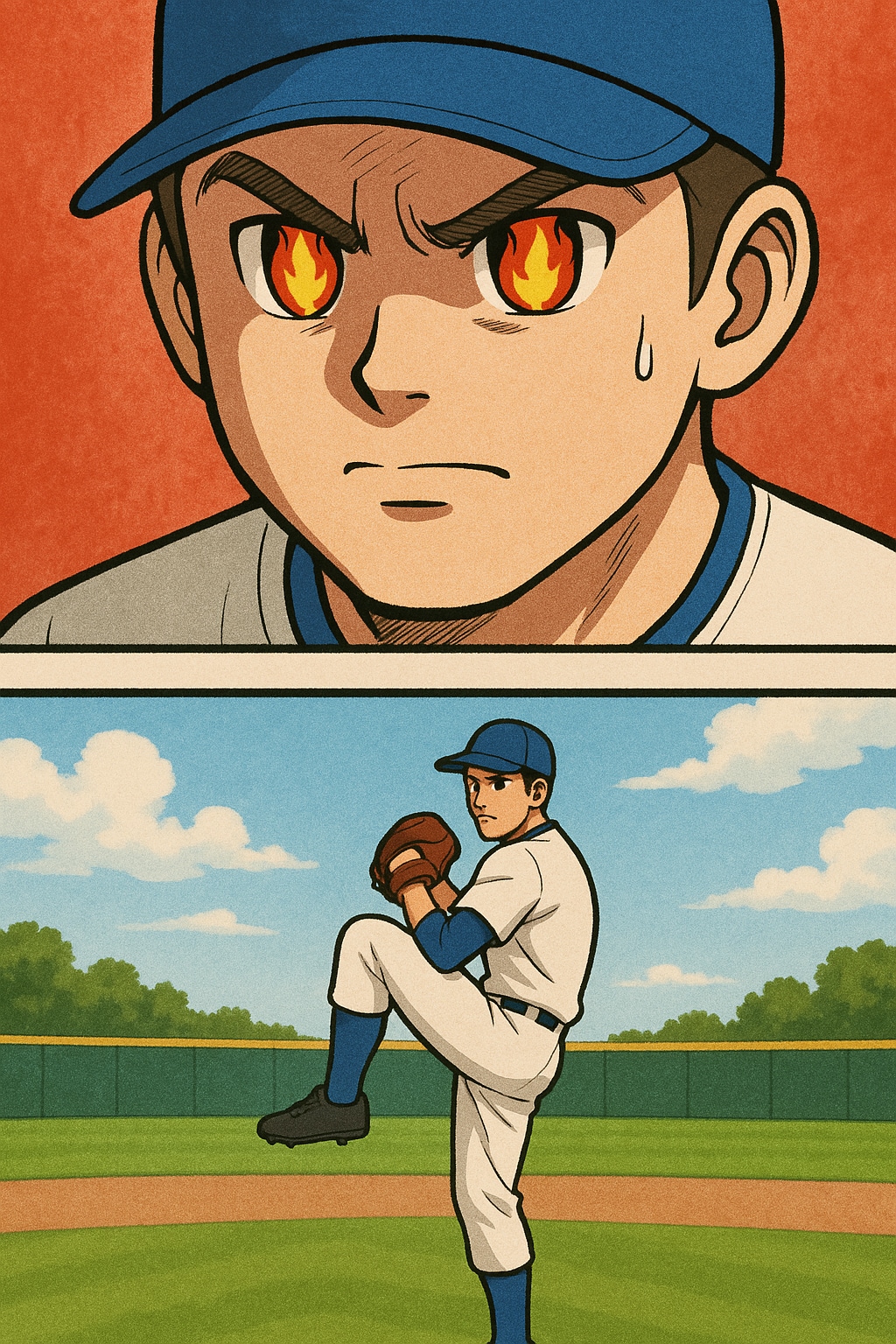 スポーツ漫画風　くにへかえるんだな